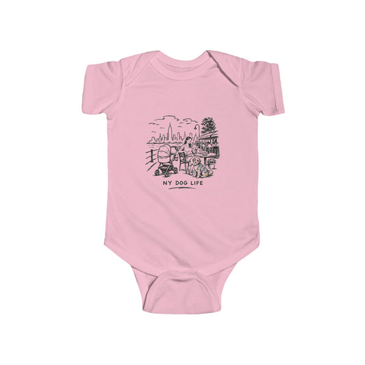 Infant Bodysuit NY Dog Life Graphic