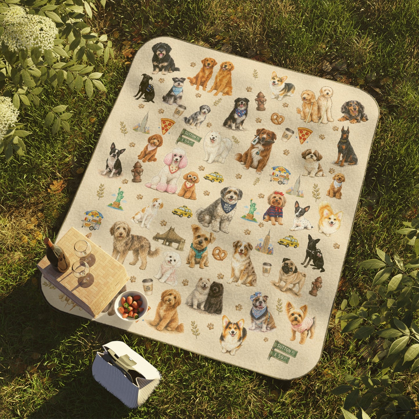 NY Dog Life Community Picnic Blanket