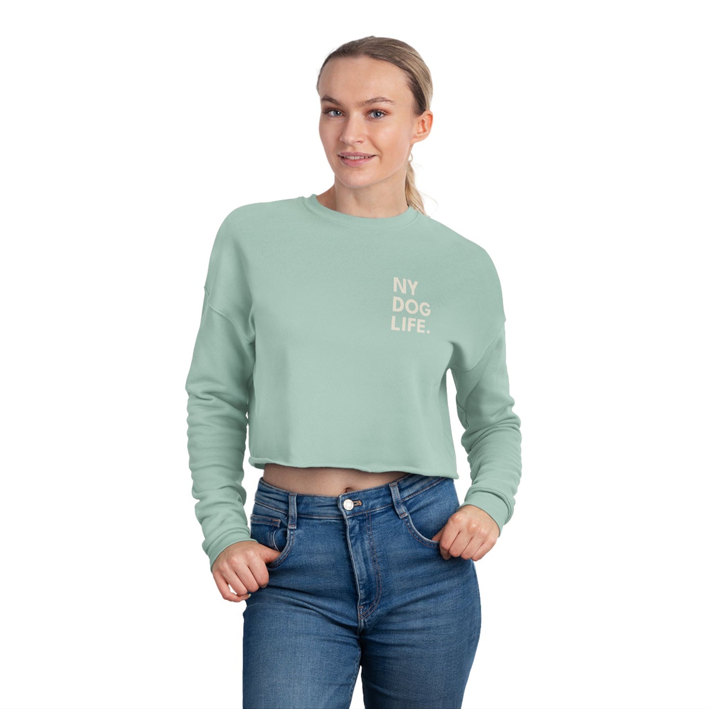 Early Mornings, Long Walks Cropped Sweatshirt