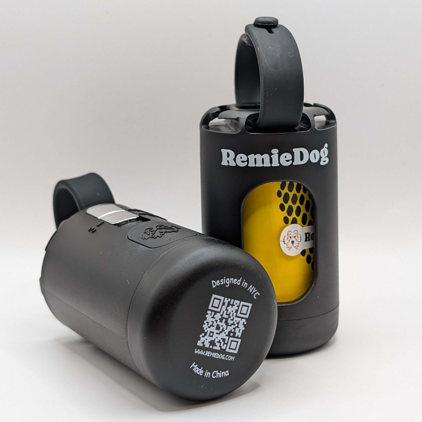 Dog Poop Bag Dispenser + One-by-One Compostable Bags Bundle