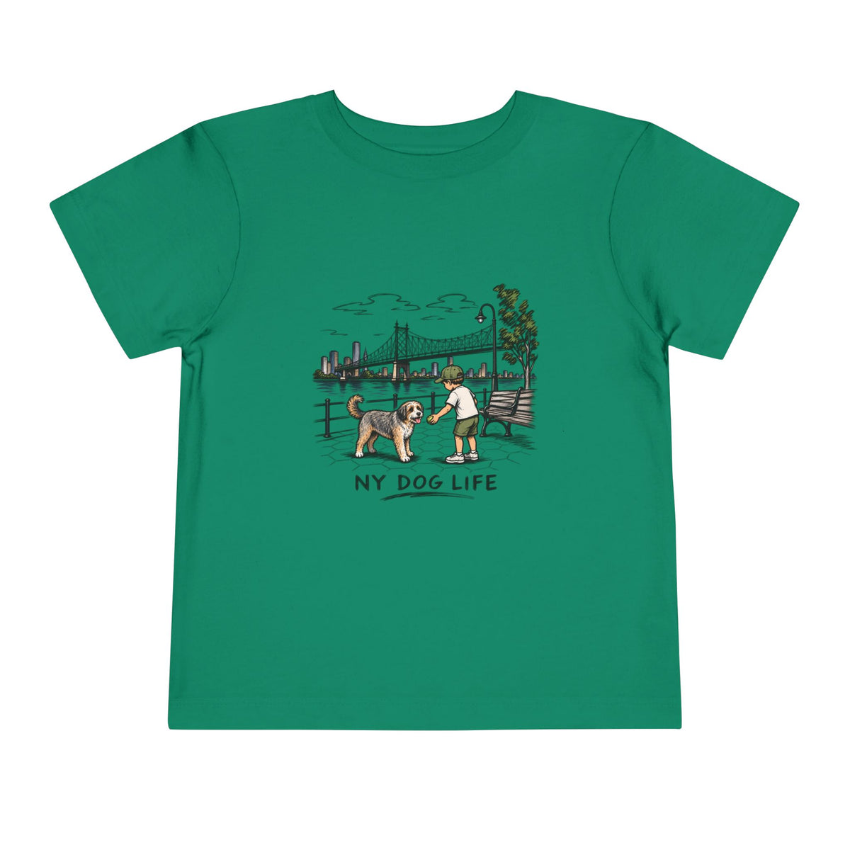 Toddler Tee — NY Dog Life Skyline Graphic