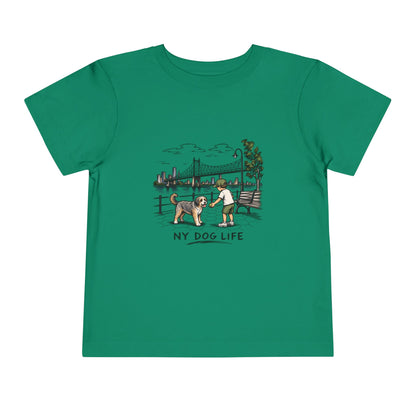 Toddler Tee — NY Dog Life Skyline Graphic
