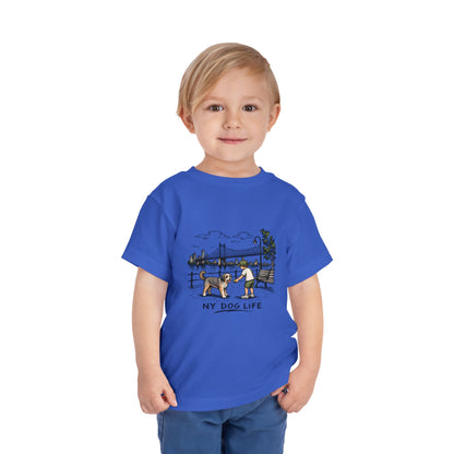 Toddler Tee — NY Dog Life Skyline Graphic