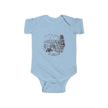 Infant Bodysuit NY Dog Life Graphic