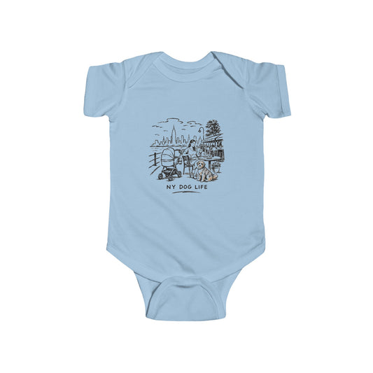 Infant Bodysuit NY Dog Life Graphic