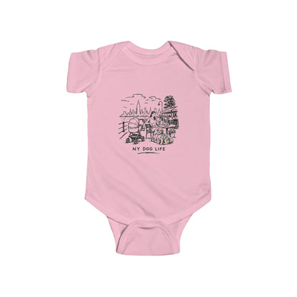 Infant Bodysuit NY Dog Life Graphic
