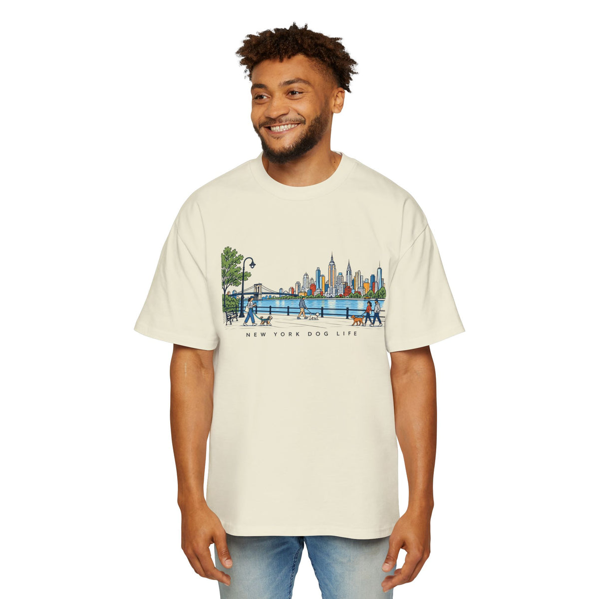 New York Dog Life — Heavyweight Waterfront Tee