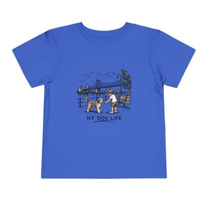 Toddler Tee — NY Dog Life Skyline Graphic