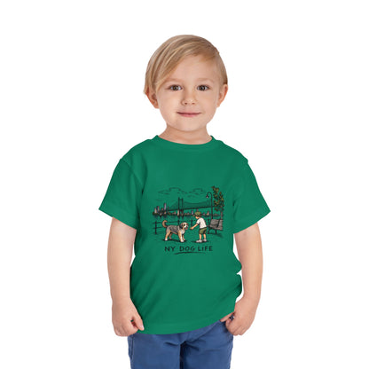 Toddler Tee — NY Dog Life Skyline Graphic