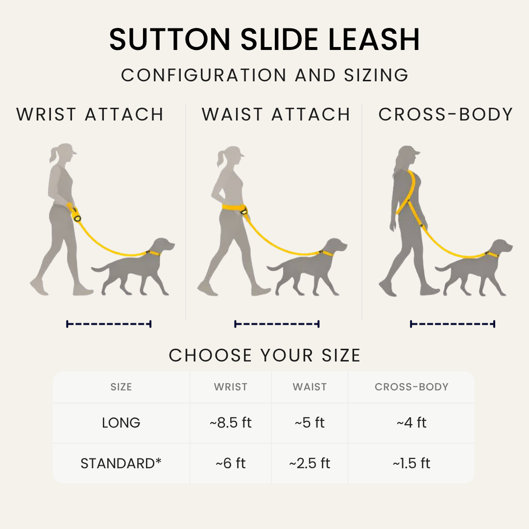 Sutton Slide Hands-Free Dog Leash