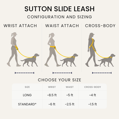 Sutton Slide Hands-Free Dog Leash