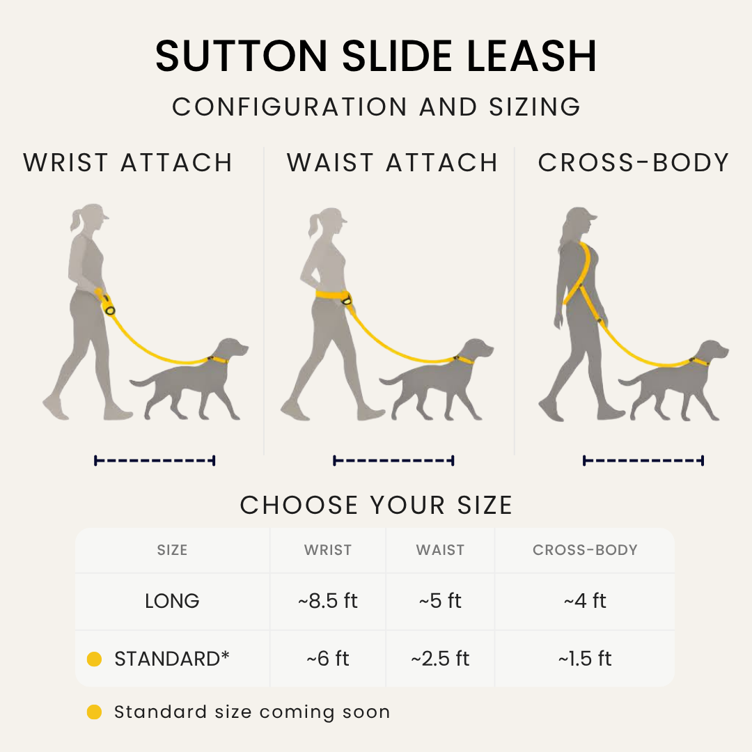 Sutton Slide Hands-Free Dog Leash