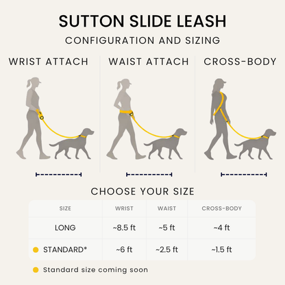 Sutton Slide Hands-Free Dog Leash